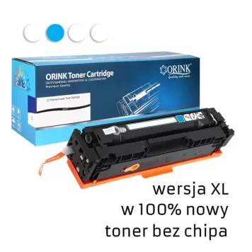 Zamiennik HP 415X W2031X toner cyan marki Orink brak chipa