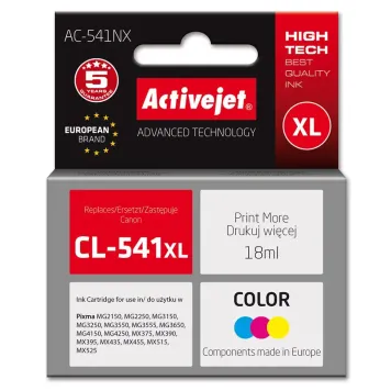 Zamiennik Canon CL-541 XL tusz 3-kolorowy marki ActiveJet
