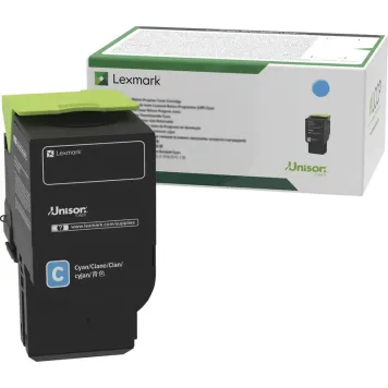 Lexmark 74C2HC0 toner cyan oryginalny