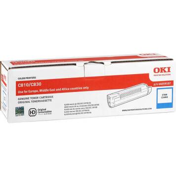 Oki 44059107 toner cyan oryginalny