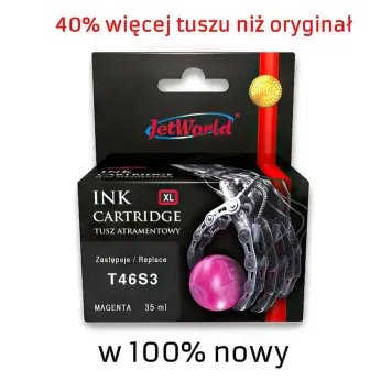 Zamiennik Epson T46S3 tusz vivid magenta marki JetWorld