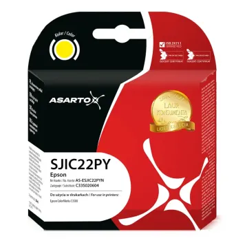 Zamiennik Epson SJIC22PY C33S020604 tusz żółty marki Asarto