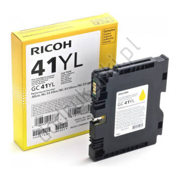 Ricoh GC41YL żółty atrament żelowy oryginalny