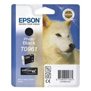 Epson T0961 tusz czarny foto C13T09614010 oryginalny