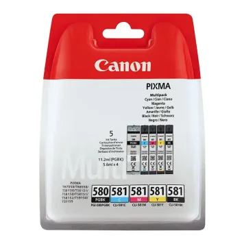 Canon 2078C005 Multipack PGI-580 + CLI-581 BK/C/M/Y 5 tuszów oryginalnych
