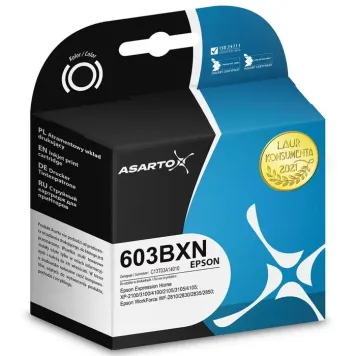 Zamiennik Epson 603XL C13T03A14010 tusz czarny marki Asarto
