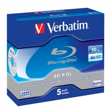 Verbatim BD-R DL 50GB 6x Jewel Case 5 szt. - 43748