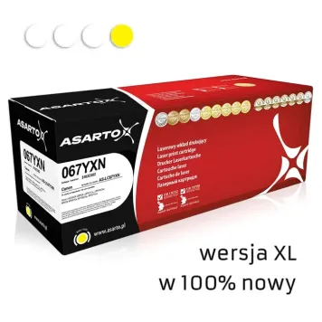 Zamiennik Canon 067H Y 5103C002 toner żółty marki Asarto