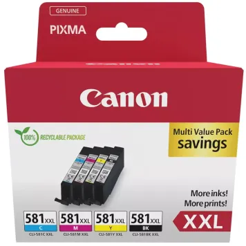 Canon 1998C007 Multipack CLI-581 XXL BK/C/M/Y 4 tusze oryginalne