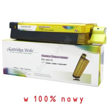 Cartridge Web zamiennik Oki 43324421 toner żółty