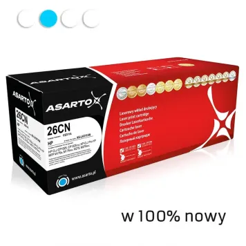 Zamiennik HP 126A CE311A toner cyan marki Asarto