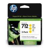 HP 712 3ED79A 3 x tusz żółty oryginalny