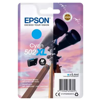 Epson 502XL C13T02W24010 tusz cyan oryginalny