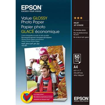 Epson C13S400036 Value Glossy Photo Paper A4 183 g/m² 50 ark