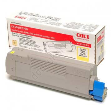 Oki 43381905 toner żółty oryginalny