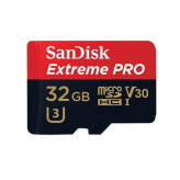 SanDisk Extreme Pro 32GB 100/90 MB/s UHS-I 4K A1 V30 C10 U3 + adapter SD