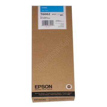 Epson T6062 tusz cyan C13T606200 oryginalny