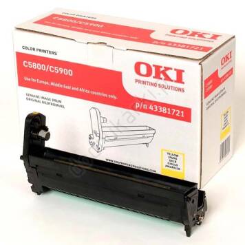 Oki 43381721 bęben żółty oryginalny