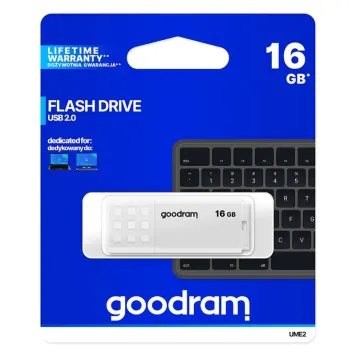 Goodram USB flash drive 16GB UME2-0160W0R11 USB 2.0 biały