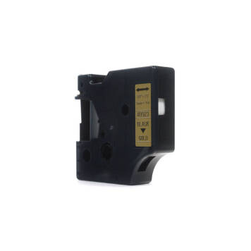Zamiennik taśmy Dymo D1 40923 nadruk czarny na złotym tle 9mm x 7m