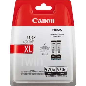 Canon 0318C007 PGI-570PGBK XL 2 oryginalne tusze czarne pigmentowe