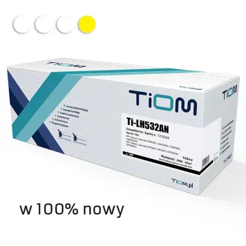 Zamiennik HP 304A CC532A toner żółty marki TiOM