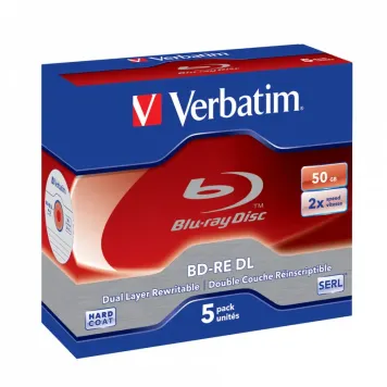 Verbatim BD-RE DL 50GB 2x Jewel Case 5 szt. - 43760