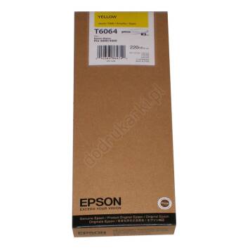 Epson T6064 tusz żółty C13T606400 oryginalny