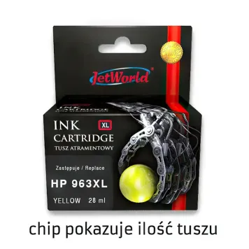 Zamiennik HP 963 XL 3JA29AE tusz żółty marki JetWorld