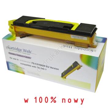 Cartridge Web zamiennik Kyocera TK-540Y toner żółty
