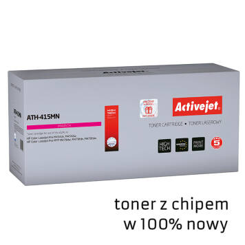 Zamiennik HP 415A W2033A toner magenta marki ActiveJet + chip