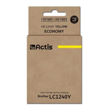 Zamiennik Brother LC1240Y tusz żółty marki Actis