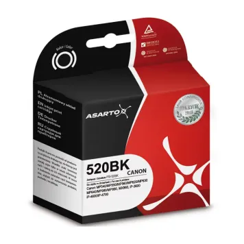 Zamiennik Canon PGI-520PGBK tusz czarny marki Asarto