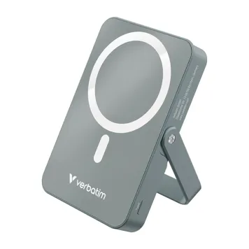Powerbank Charge 'n' Go z podstawką 10000 mAh Verbatim szary