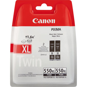 Canon 6431B005 2 oryginalne tusze czarne PGI-550PGBK XL