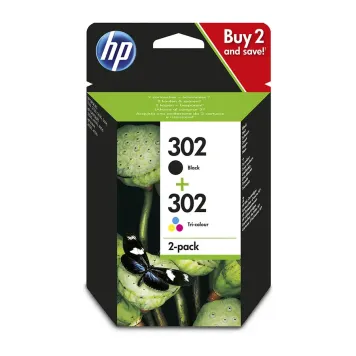 HP 302 X4D37AE zestaw tusz czarny i 3-kolorowy oryginalny