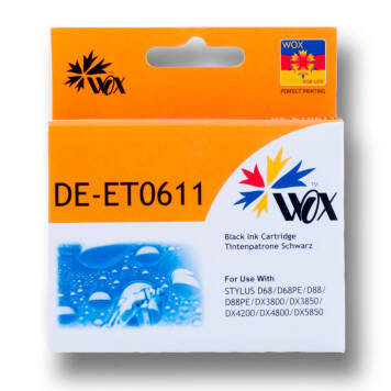 Zamiennik Epson T0611 tusz czarny marki Wox