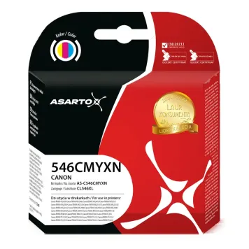 Zamiennik Canon CL-546 XL tusz 3-kolorowy marki Asarto