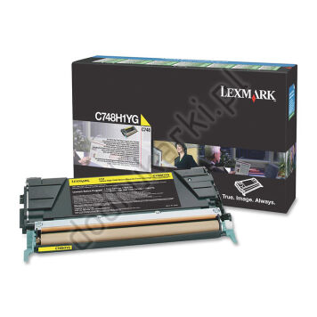 Lexmark C748H1YG toner żółty oryginalny