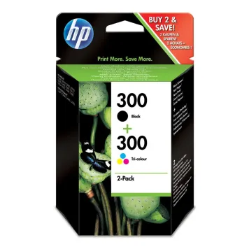 HP 300 CN637EE zestaw tusz czarny i 3-kolorowy