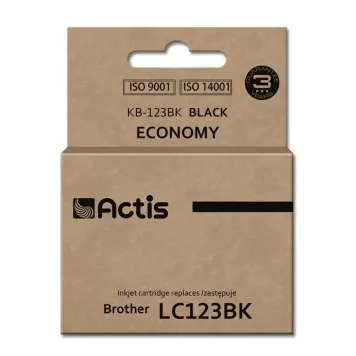 Zamiennik Brother LC123BK tusz czarny marki Actis