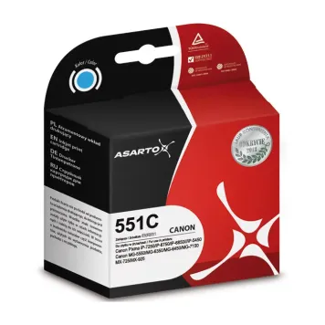 Zamiennik Canon CLI-551C XL tusz cyan marki Asarto