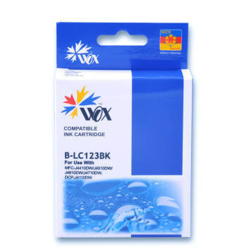 Zamiennik Brother LC123BK tusz czarny marki Wox