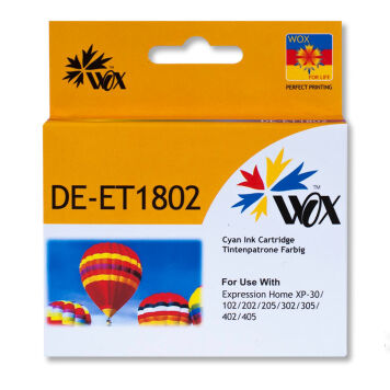 Zamiennik Epson 18 T1802 tusz cyan marki Wox