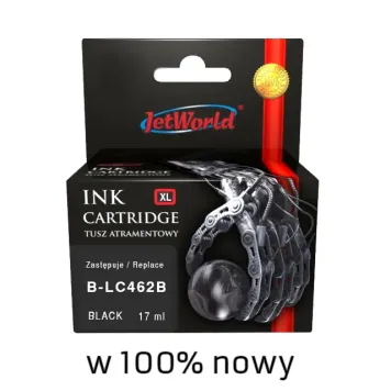 Zamiennik Brother LC462BK tusz czarny marki JetWorld