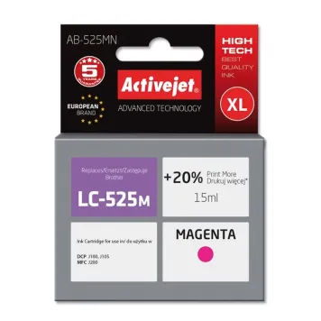 Zamiennik Brother LC525M tusz magenta marki ActiveJet