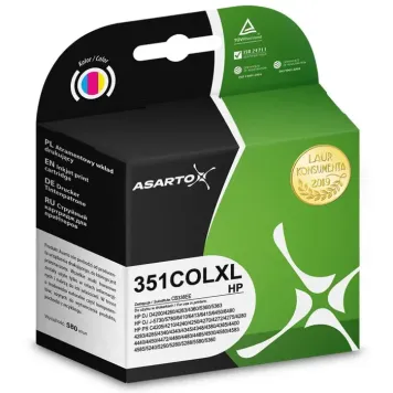 Asarto zamiennik HP 351XL CB338EE tusz 3-kolorowy
