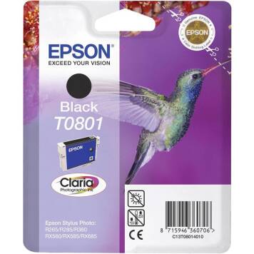 Epson T0801 C13T080140 tusz czarny oryginalny