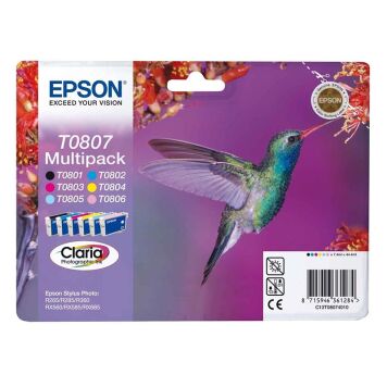 Epson T0807 C13T080740 Multipack 6 tuszy oryginalny