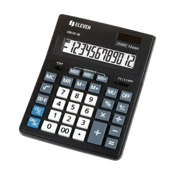 Kalkulator biurowy Eleven CDB1201-BK z funkcją obliczania marży